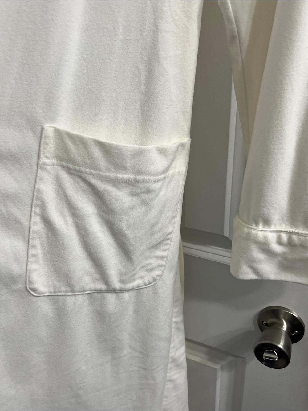 Lauren Ralph Lauren Cream Shawl-Collar Robe - Small- Classic Luxury - Picture 10 of 14